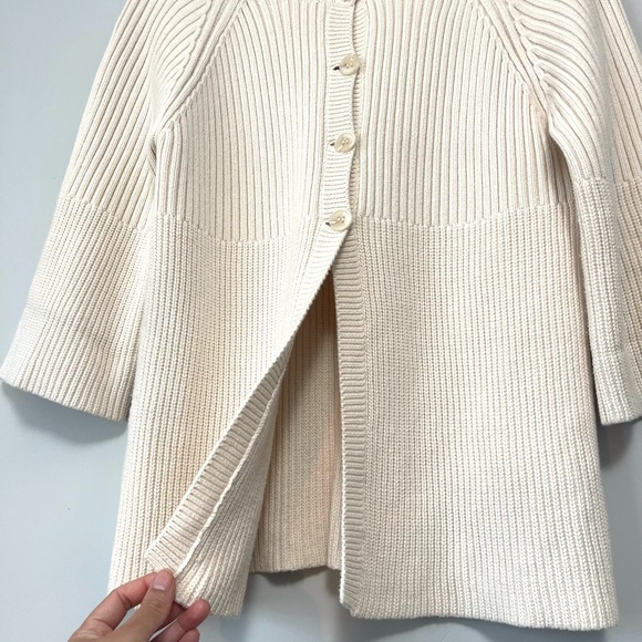 Bianca Nygard 3/4 Length Sleeves Cream Sweater Size Large - Picture 4 of 7